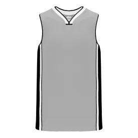 Athletic Knit (AK) B1715A-973 Adult San Antonio Spurs Grey Pro Basketball Jersey