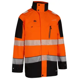 Beeswift Deltic Hi-Vis Two-Tone Ripstop Breathable and Waterproof Rail Jacket - {ALL COLOURS / SIZES}