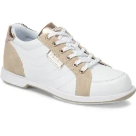 Groove IV White/Nubuck/Rose Gold Wide Shoes