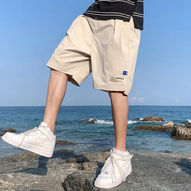 Ice Silk Shorts Summer Thin Quick-drying Casual Pants Men's Beach Basketball Sports Pants