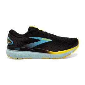 Men's Brooks Ghost 16 1104181D029 Color:  Black/Forged Iron/Blue