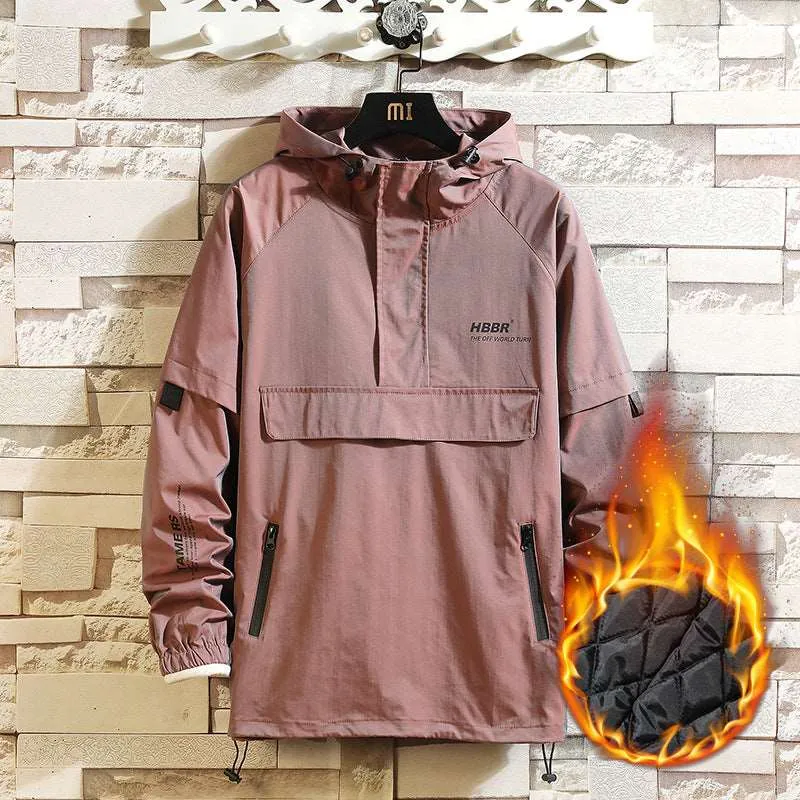 Men's Cotton Shell Pullover Jacket