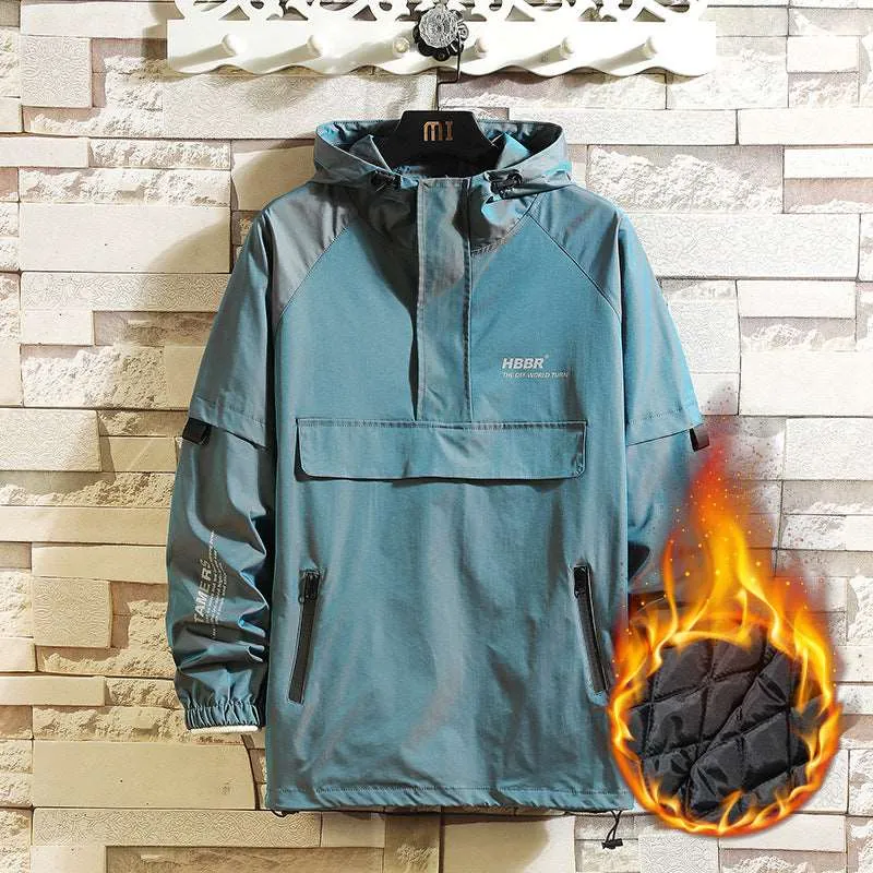 Men's Cotton Shell Pullover Jacket