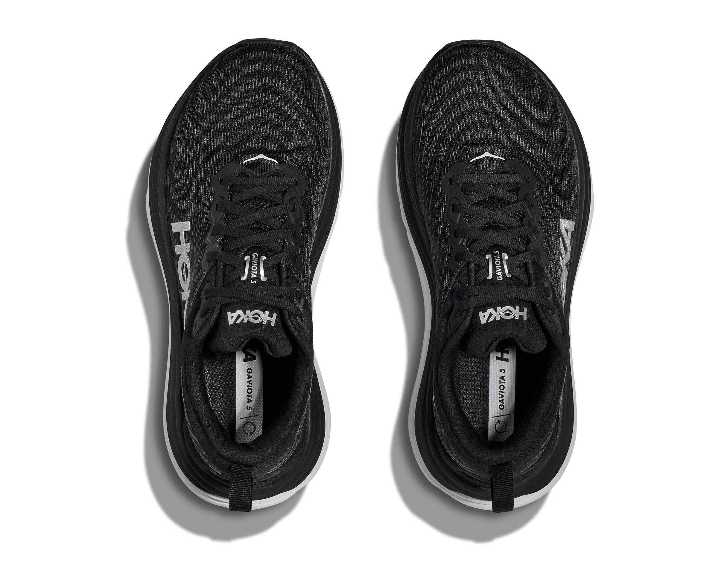 Men's Hoka Gaviota 5 Color: Black / White (WIDE WIDTH)