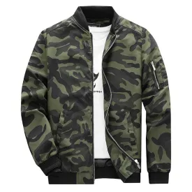 Men's Jacket Men's Plus Size Camouflage Leisure Sports