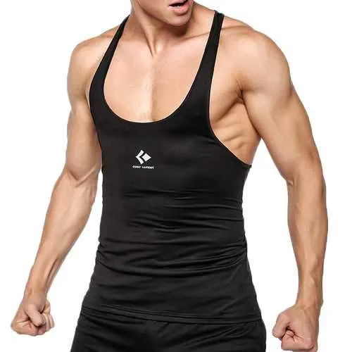 Mens Sexy Bodybuilding Quick Drying Vest Fitness Skinny Fit Training Sport Tank Tops