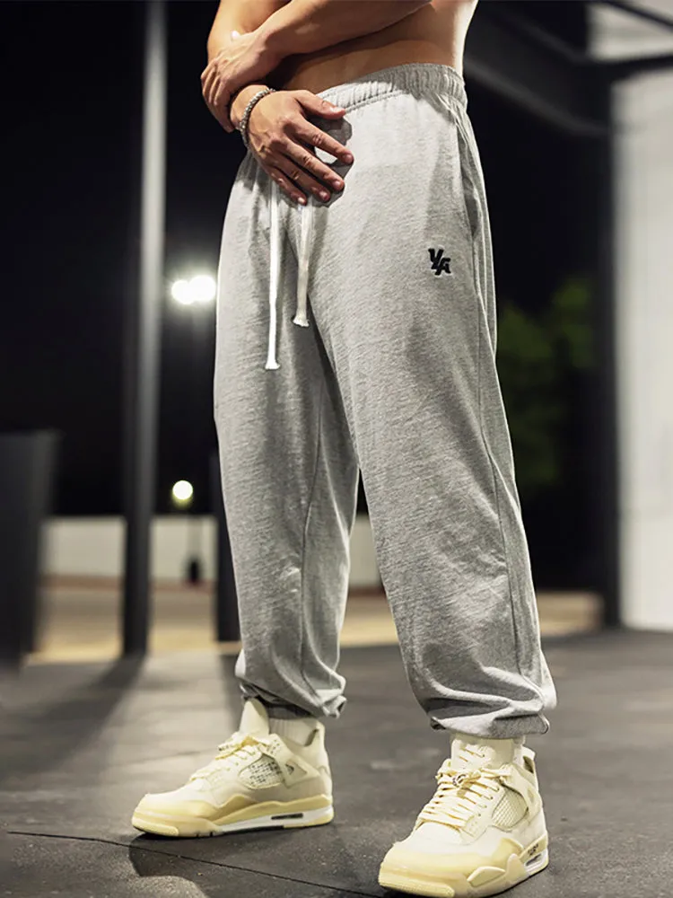 Sports Fitness Trousers Men'S Thin Loose Drawstring Training Sports Casual Fitness Pants