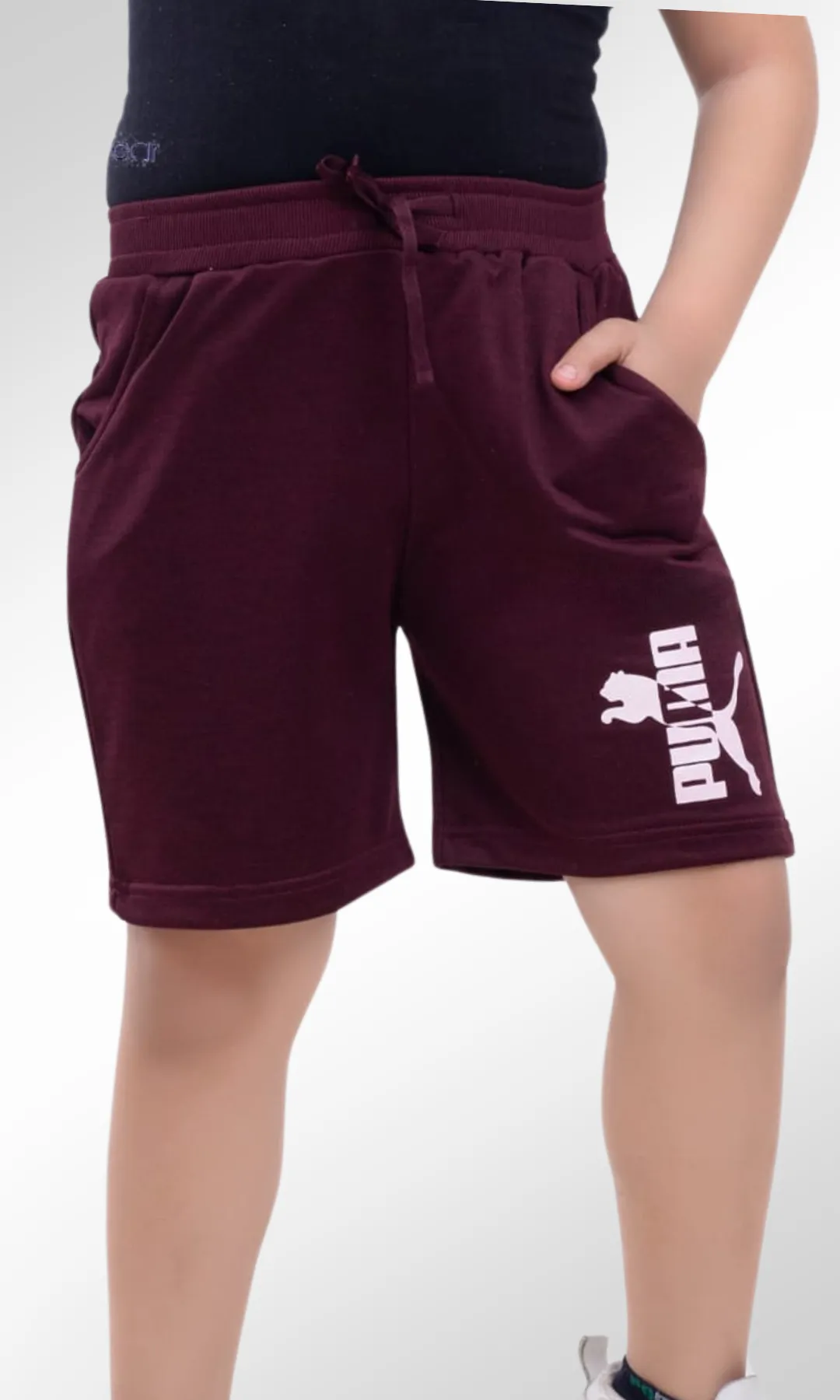 Sports Kids Short Puma (Burgundy)