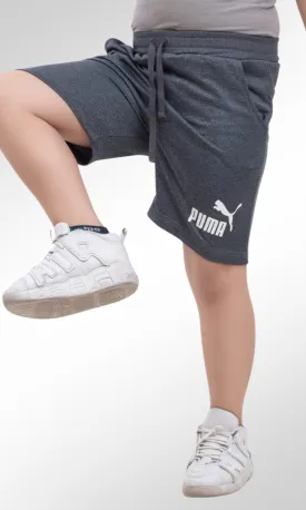 Sports Kids Short Puma Side Logo (Grey)